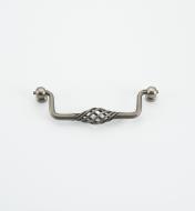 02W1072 - 128mm × 7/8" Birdcage Pull, Antique Pewter