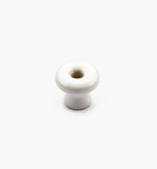 00W2809 - Bouton en céramique classique, blanc, 3/4 po x 5/8 po*