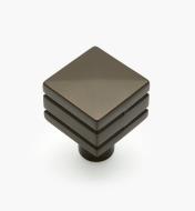 02W4027 - Bouton carré de 7/8 po x 1 1/4 po, série Cube, fini bronze huilé