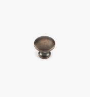 02W4222 - 5/8" x 5/8" Antique Copper Knob