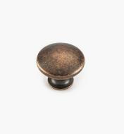 02W4225 - 1" x 3/4" Antique Copper Knob