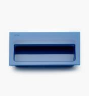 01W4106 - Poignée rectangulaire encastrée, bleu, 100 mm x 60 mm