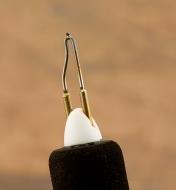 Close-up of ball stylus tip