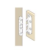 Illustration of Mortise-Free Bedlock joining a bed rail and headboard