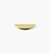 00W3020 - 3 1/2" Polished Brass Shell Pull (32mm)