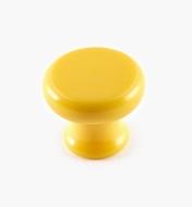 00W3713 - Bouton classique en plastique, jaune, 1 1/4 po x 1 1/16 po