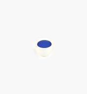 00W5410 - Bouton rond, 35 mm, série Bungee, bleu
