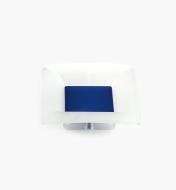 00W5412 - Poignée carrée, 32 mm, série Bungee, bleu