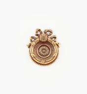 01A6563 - Poignée à anneau de 43 mm, quincaillerie Louis XVI, série VII