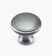 01W0627 - 1 3/16" Weathered Pewter Scallop Knob