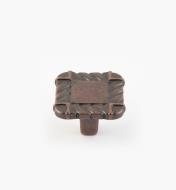 01W5010 - Bouton Galley de 7/8 po x 1 1/4 po, fini cuivre antique