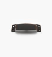 02A1855 - Highland Ridge Suite 3 1/2" Dark Oil-Rubbed Bronze Cup Pull