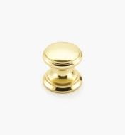 02W1407 - Polished Brass Suite - 3/4" x 3/4" Round Brass Knob