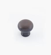 02W1442 - Bouton bombé en laiton de 3/4 po × 3/4 po, fini vieux bronze