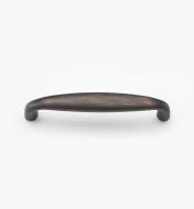 02W1557 - Weathered Bronze Suite - 4" Forged Brass Smooth Oval Handle