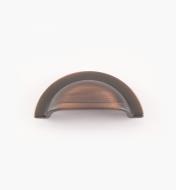 02W1657 - Poignée en coupelle arrondie de 3 po, série Vieux Bronze, laiton coulé