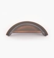 02W1658 - Poignée en coupelle arrondie de 4 po, série Vieux Bronze, laiton coulé