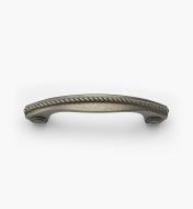 02W2605 - Pewter Suite - 3" Forged Brass Roped Handle