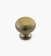 02W3031 - Antique Brass Suite - 1 3/16" x 1 1/8" Cast Brass Dome Knob