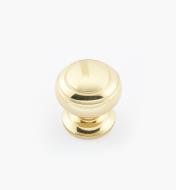 02W3205 - Polished Brass Suite - 1" x 1" Turned Brass Ring Knob