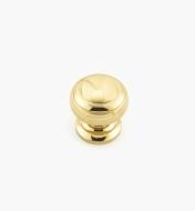 02W3206 - Polished Brass Suite - 1 1/4" x 1 1/4" Turned Brass Ring Knob