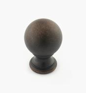 02W3264 - Weathered Bronze Suite - 1 1/8" x 1 3/4" Turned Brass Ball Knob