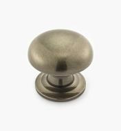 02W3309 - Antique Nickel Suite - 1 1/2" x 1 1/4" Turned Brass Dome Knob