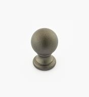 02W3323 - Pewter Suite - 7/8" x 1 1/4" Turned Brass Ball Knob
