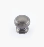 02W3325 - Pewter Suite - 1" x 1" Turned Brass Ring Knob