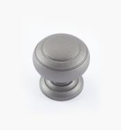 02W3326 - Pewter Suite - 1 1/4" x 1 1/4" Turned Brass Ring Knob