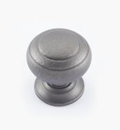 02W3327 - Pewter Suite - 1 1/2" x 1 1/2" Turned Brass Ring Knob