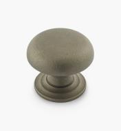 02W3329 - Pewter Suite - 1 1/2" x 1 1/4" Turned Brass Dome Knob
