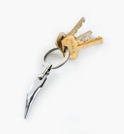 Fold-Out Tweezers attached to a keychain