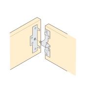 Illustration shows how to install Regular Brackets