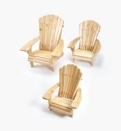 05L3201 - Set(3) Small Chair Plans, Adirondack
