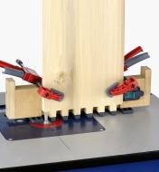 Making box joints on a router table using the Leigh jig