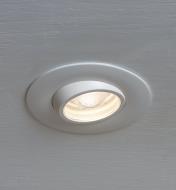 Adjustable-Beam LED Spotlight installed in a ceiling