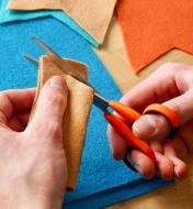 Cutting felt with Precision Safety Scissors