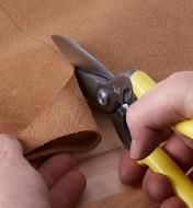 Cutting thin leather with Leather Shears