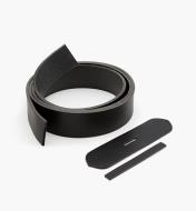 97K0941 - Cuir pour ceinture à confectionner, noir