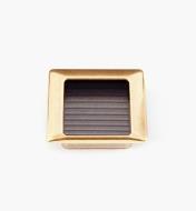 01X4232 - Poignée encastrée carrée de 68 mm x 60 mm,fini bronze bruni