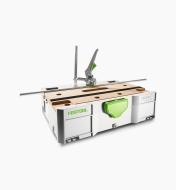 Sys-MFT Tabletop Systainer in use with Festool Quick Clamp