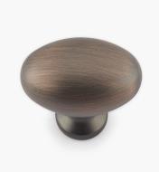 02W4082 - Brushed Antique Copper Oval Knob