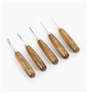 57D0411 - Set of 5 Long-Handle Detail Carving Tools