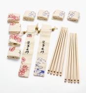17N1608 - 10pr Maple Chopstick Blanks & Bags