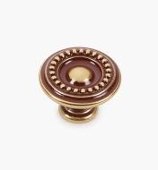 01A7322 - 35mm × 25mm Antique Bronze Pearled Knob