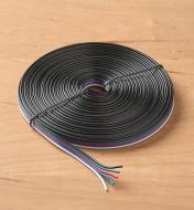 00U4655 - 22 ga. Five-Conductor Flat Ribbon Wire, 8m