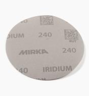 08K0947 - 240x 5" No-Hole Iridium Grip Disc, ea.