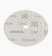 08K1729 - Disque abrasif autoagrippant Iridium, 6 po, 121 trous, grain 320, l'unité