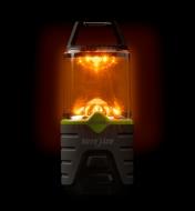 Rechargeable lantern glows with amber light